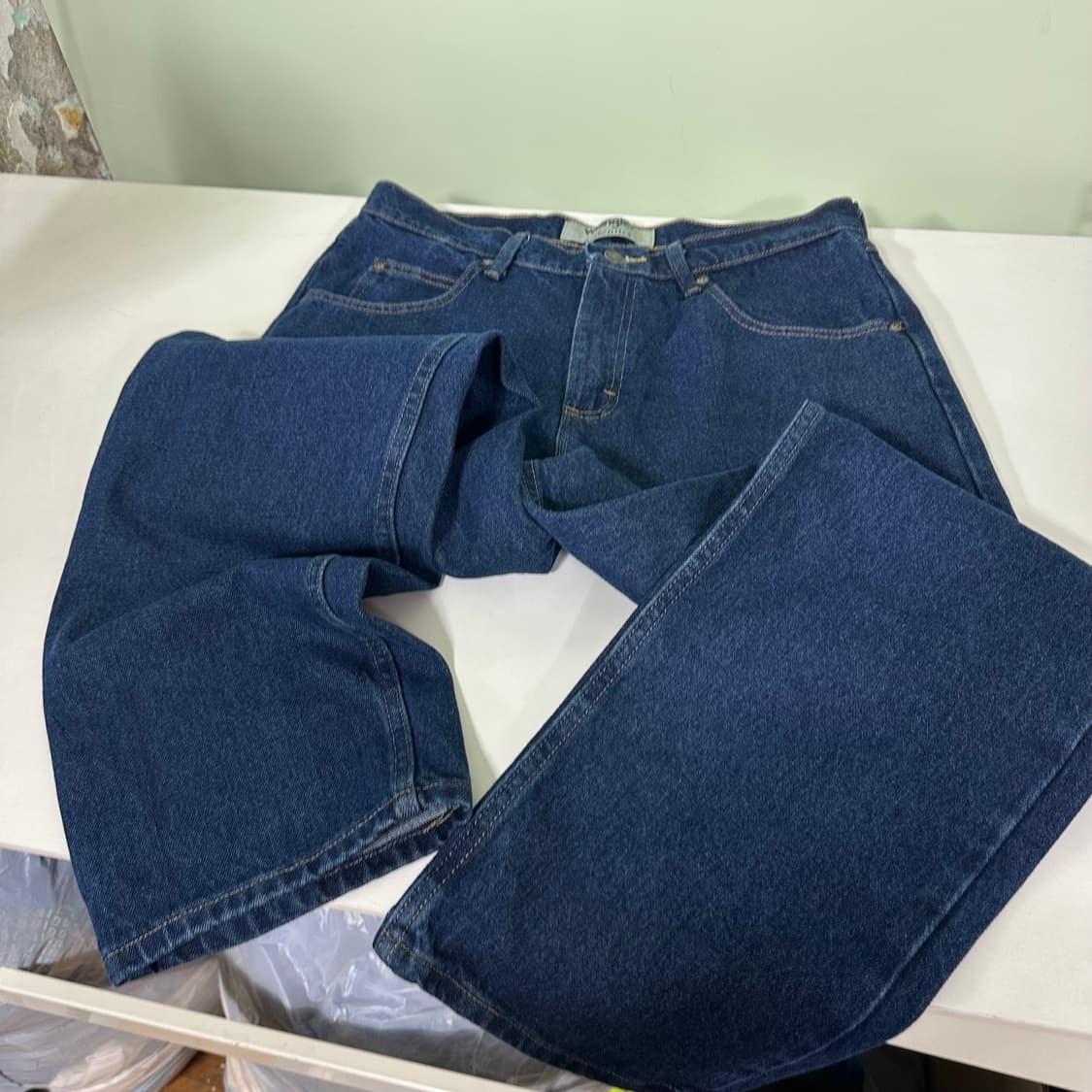 32 L 렝글러 레귤러일자핏 헤비데님 인디고 데님팬츠 상품이미지3