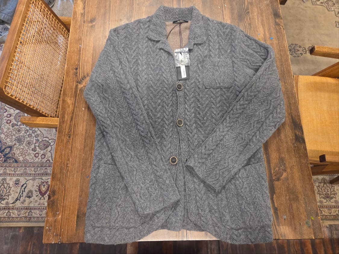 마시모 레베키 케이블 카디건 상품이미지1