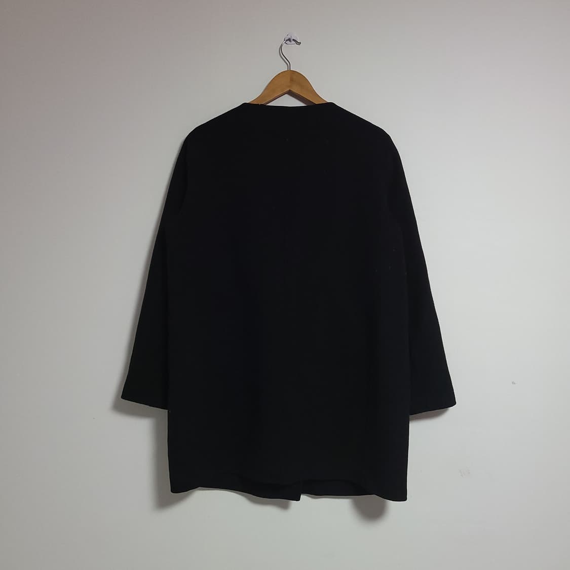 (L) Theory 띠어리 블랙 여성용 울 코트 상품이미지6