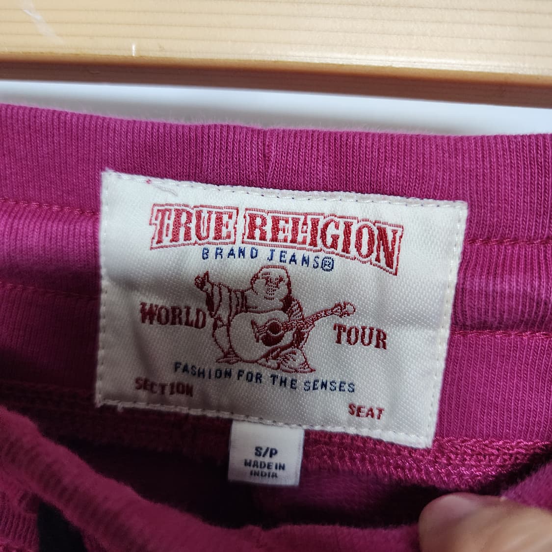 트루릴리젼 Y2k 키치 하이넥 코튼 트레이닝 셋업 (자주빛)
 상품이미지10