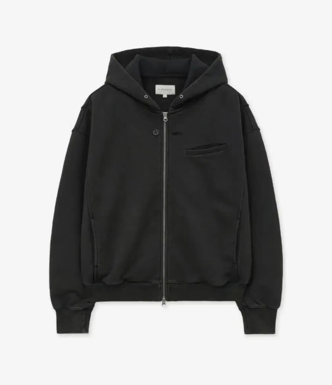 [M] 인템포무드 버튼홀 워싱 후드집업 상품이미지1