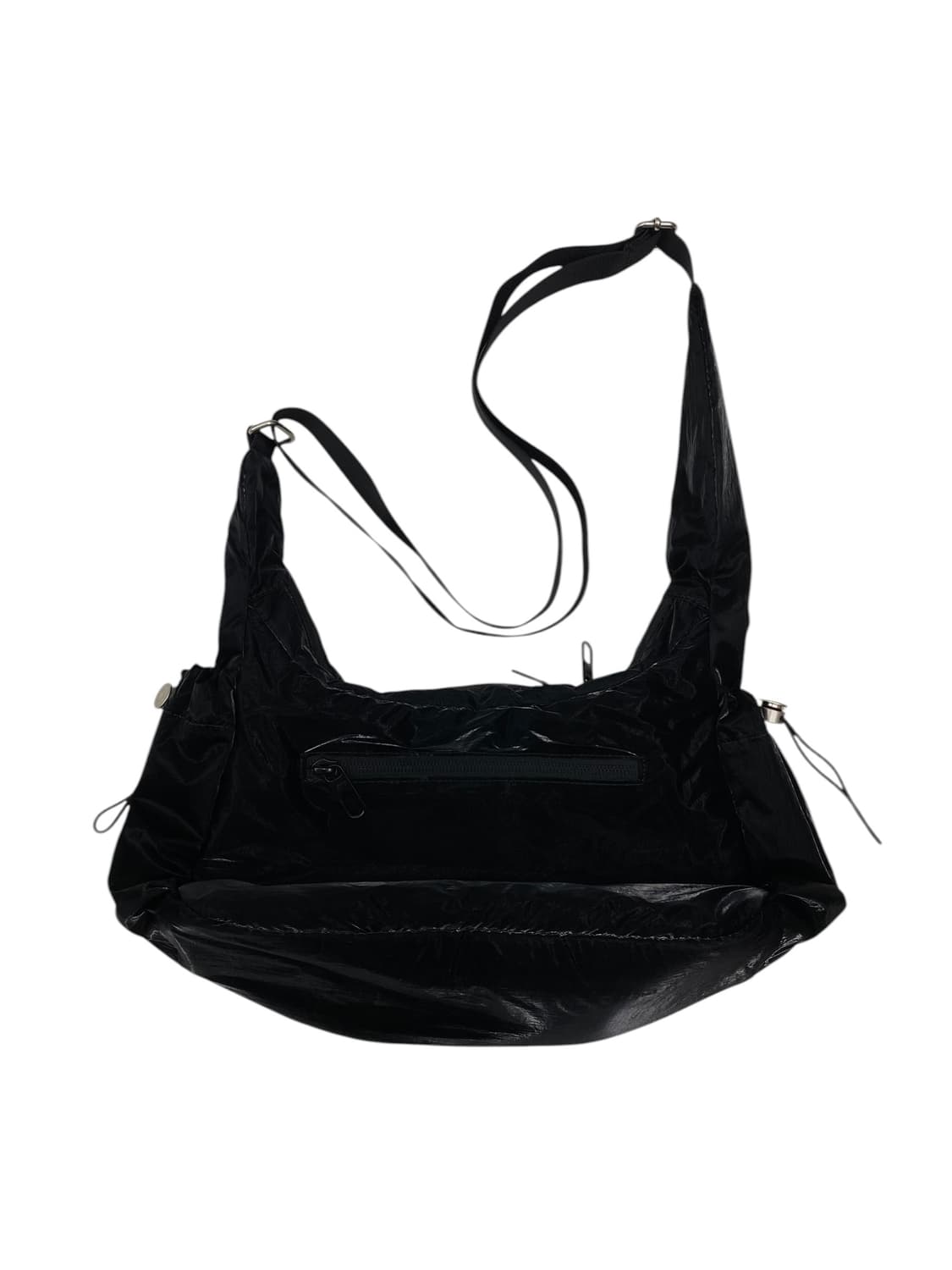 뉴발란스 블랙 드로우스트링 새틴 크로스백 상품이미지2