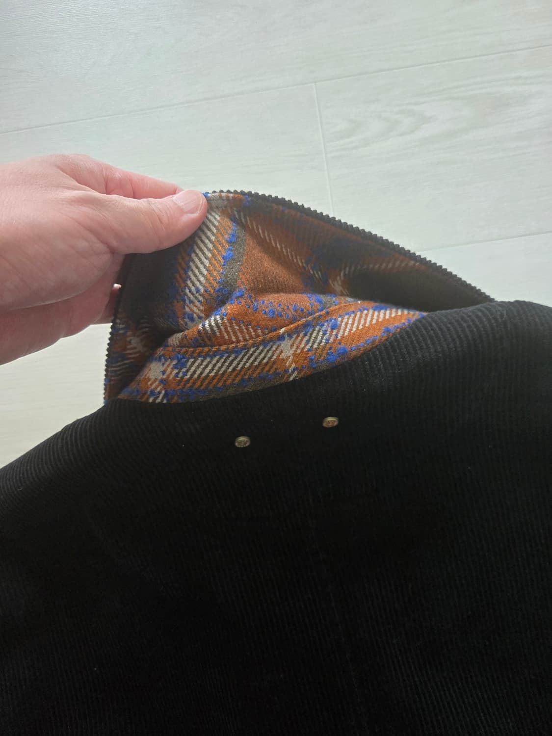 앤더슨벨 블랙 코듀로이 더플 자켓 XL 상품이미지5