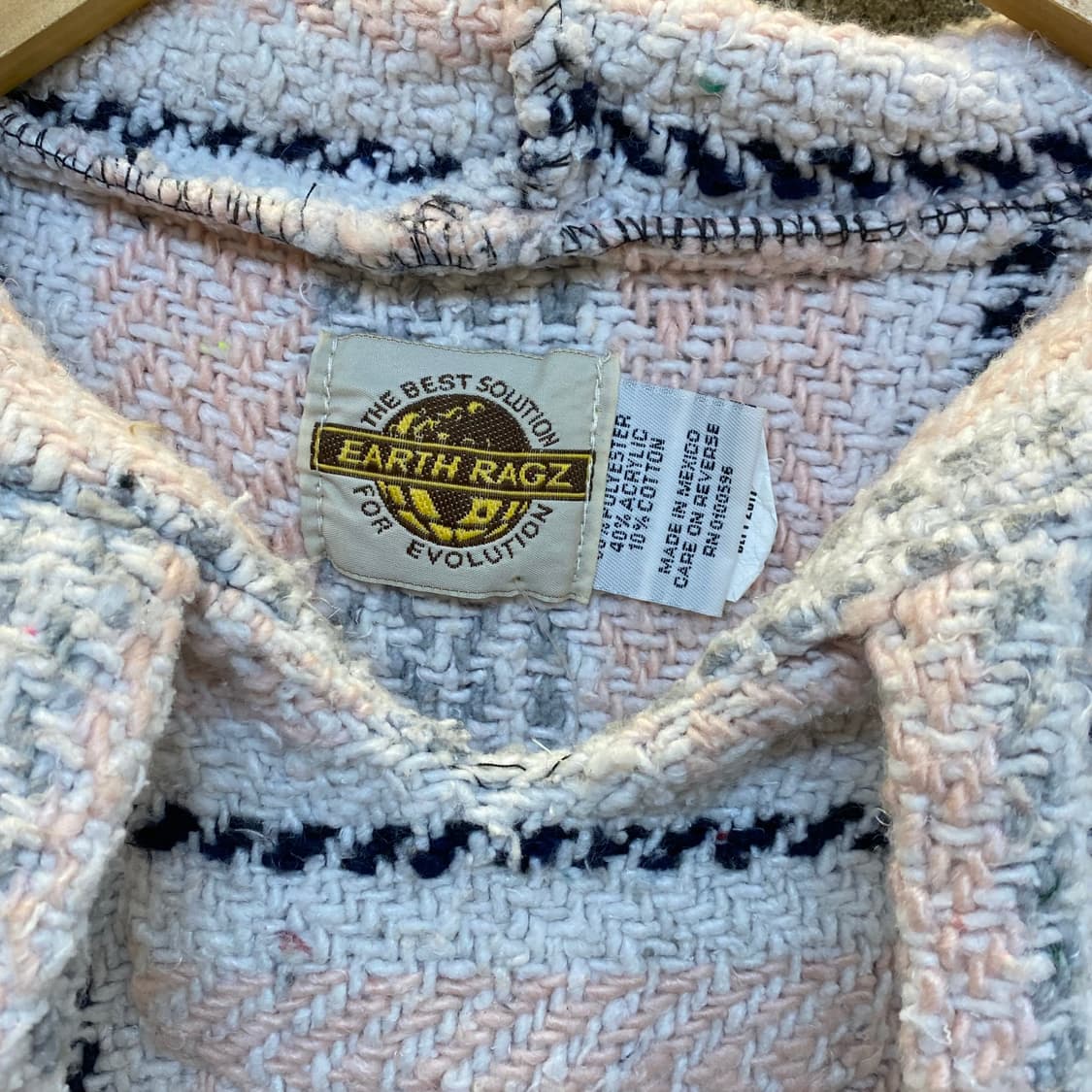 미국빈티지 핑크 니트후드 상품이미지3