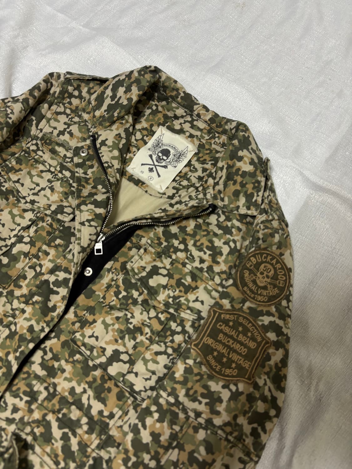 “Buckaroo”Y2K mood Military Skull Patch  상품이미지5