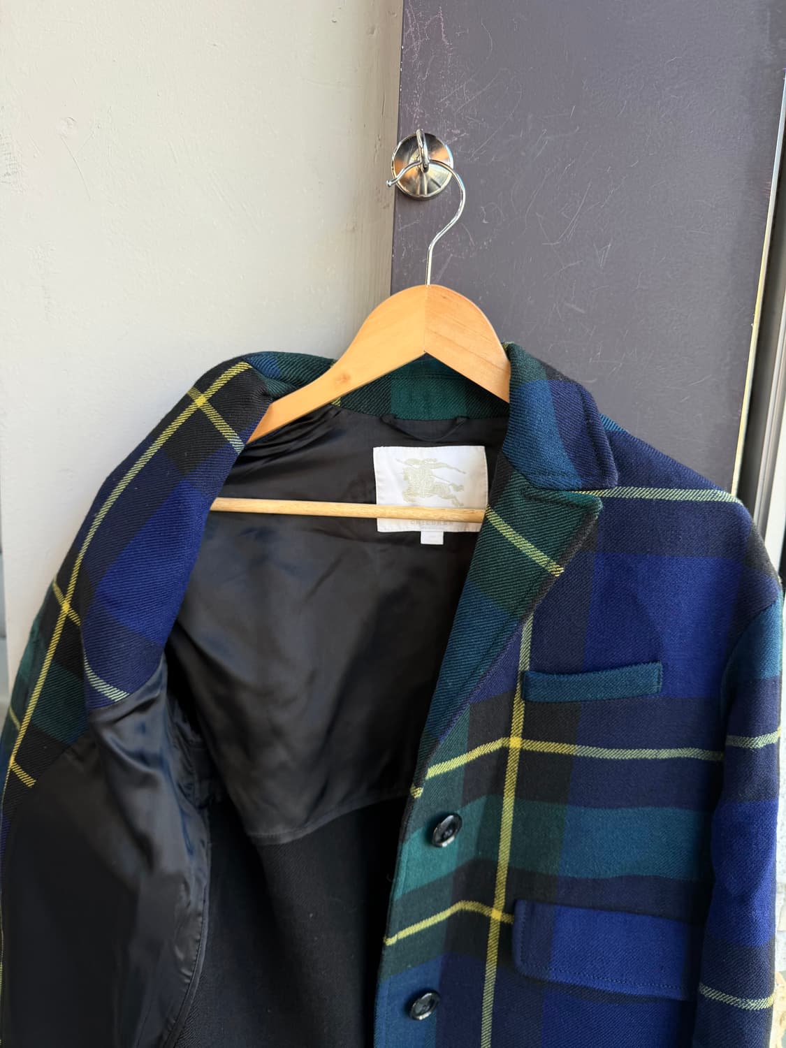 12Y.44~55/ 버버리 블루 노바체크 코트 자켓 상품이미지6