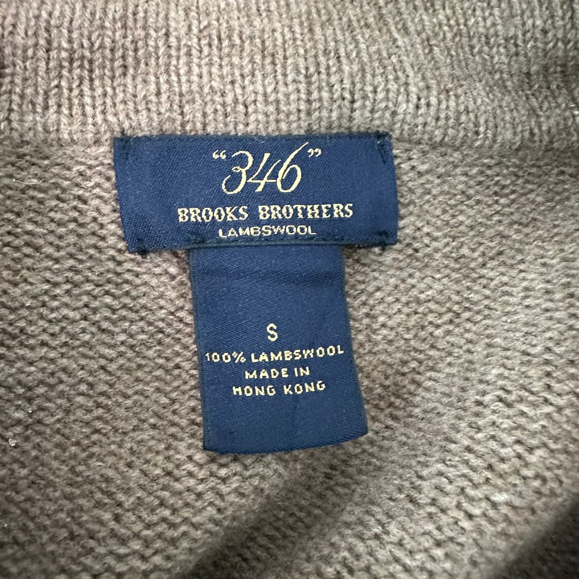 브룩스브라더스 브라운 숄카라 니트 상품이미지3