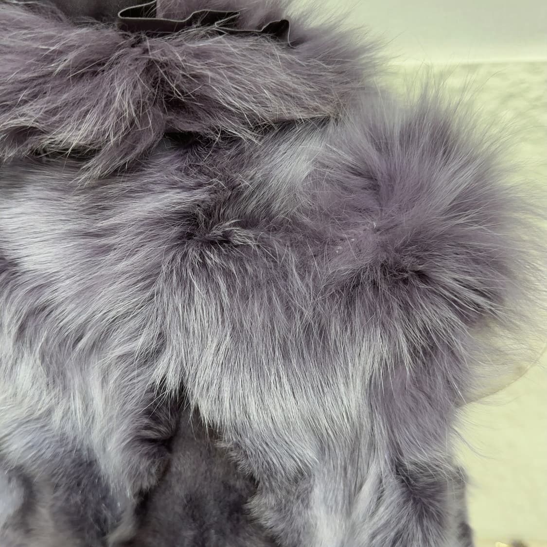 빈티지 보라 리본 여우털 폭스퍼 조끼 베스트 상품이미지6