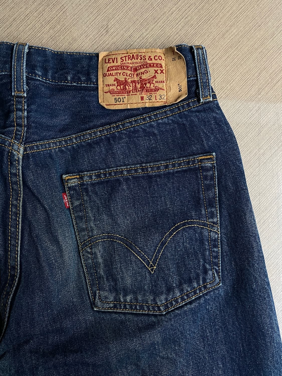 [32] 00s Levis 리바이스 501 빈티지 데님 청바지 워싱 상품이미지3