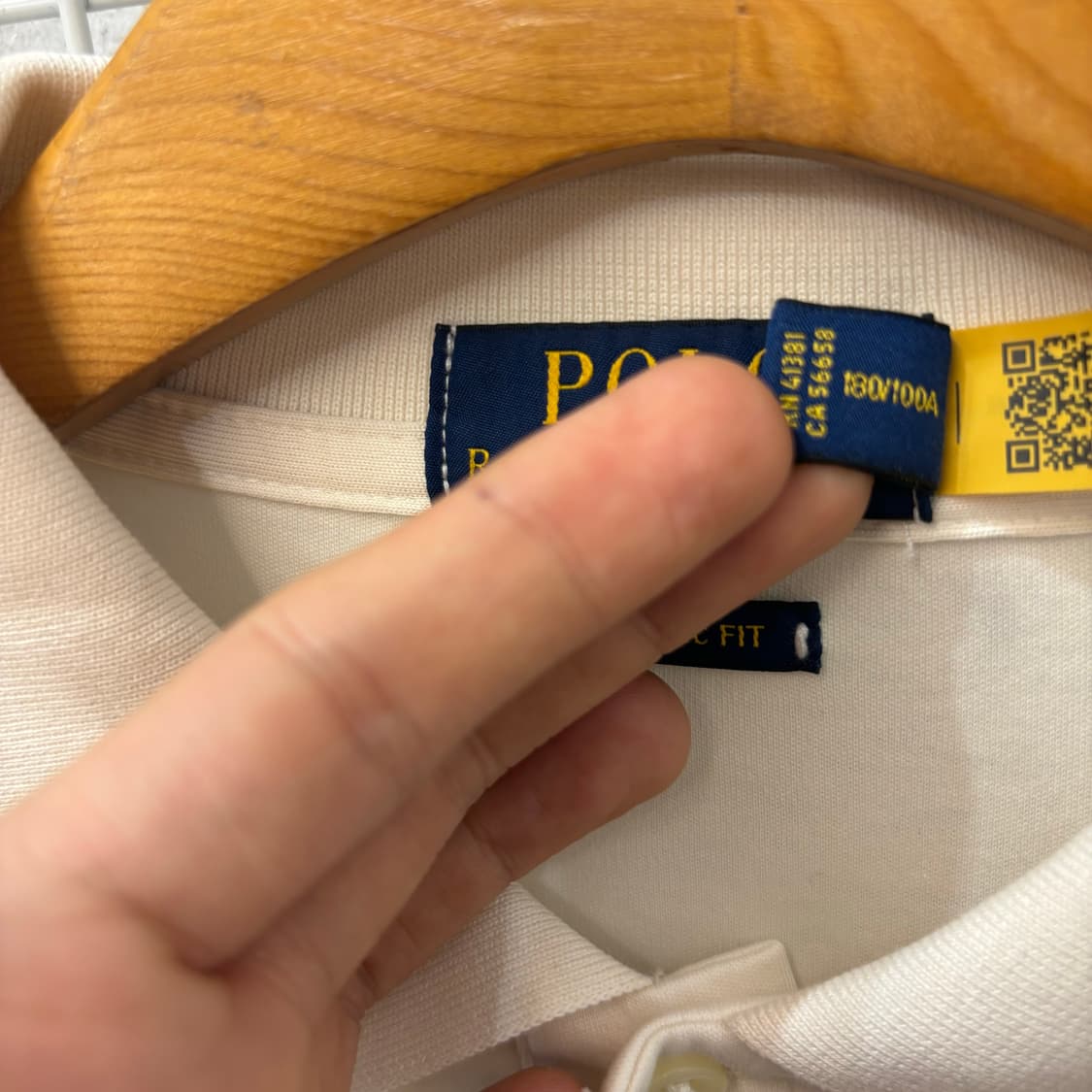 폴로 랄프 로렌 아이보리 PK 긴팔 티셔츠 L 상품이미지7