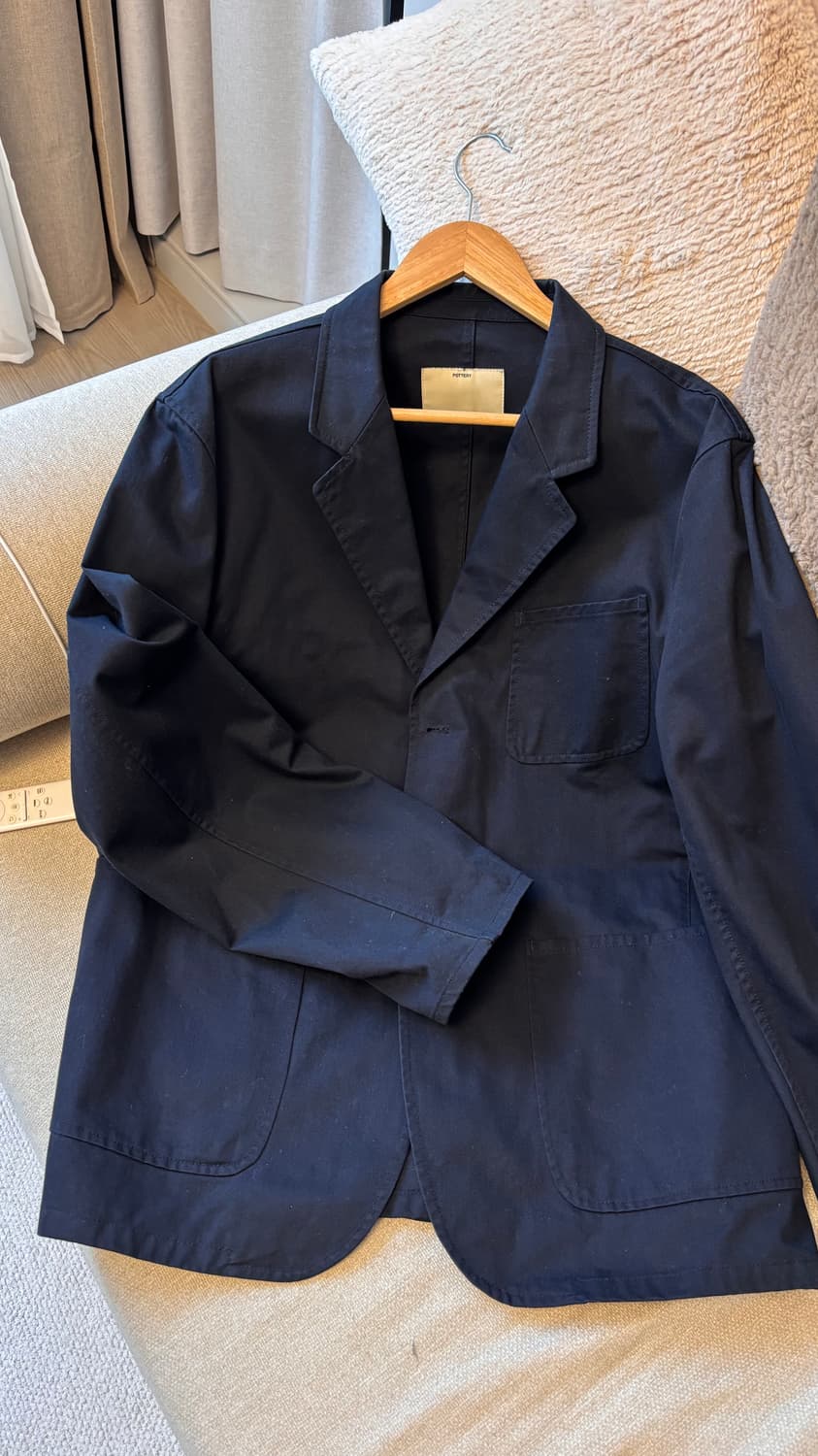 포터리 워시드 스포츠자켓 네이비 4 상품이미지4