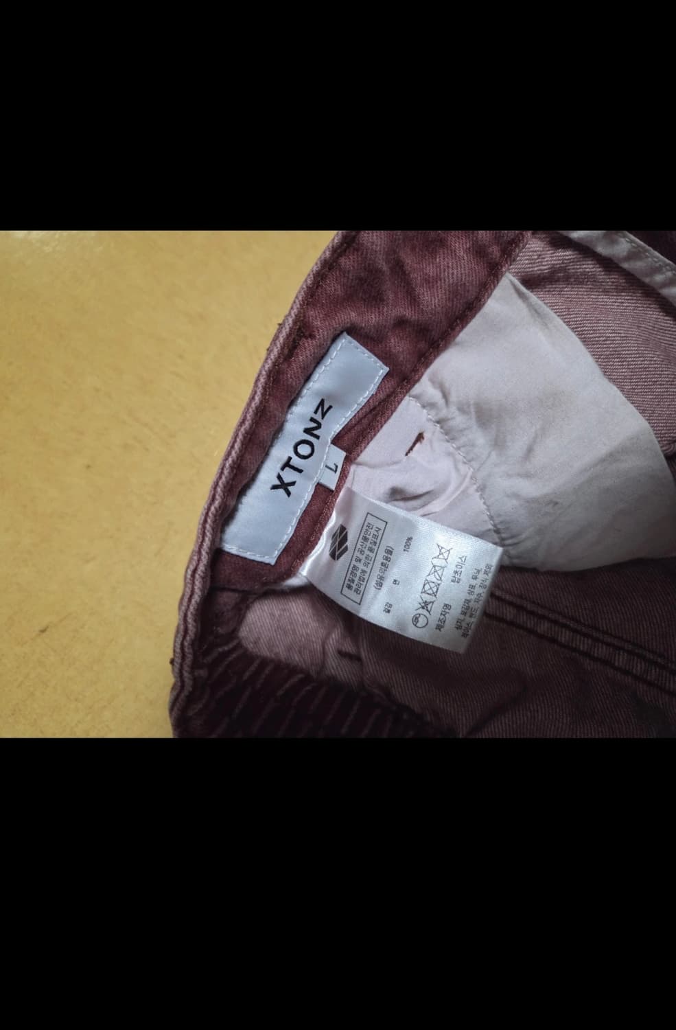 XTONZ 엑스톤즈 핑크 카고 데님 팬츠 L 상품이미지3