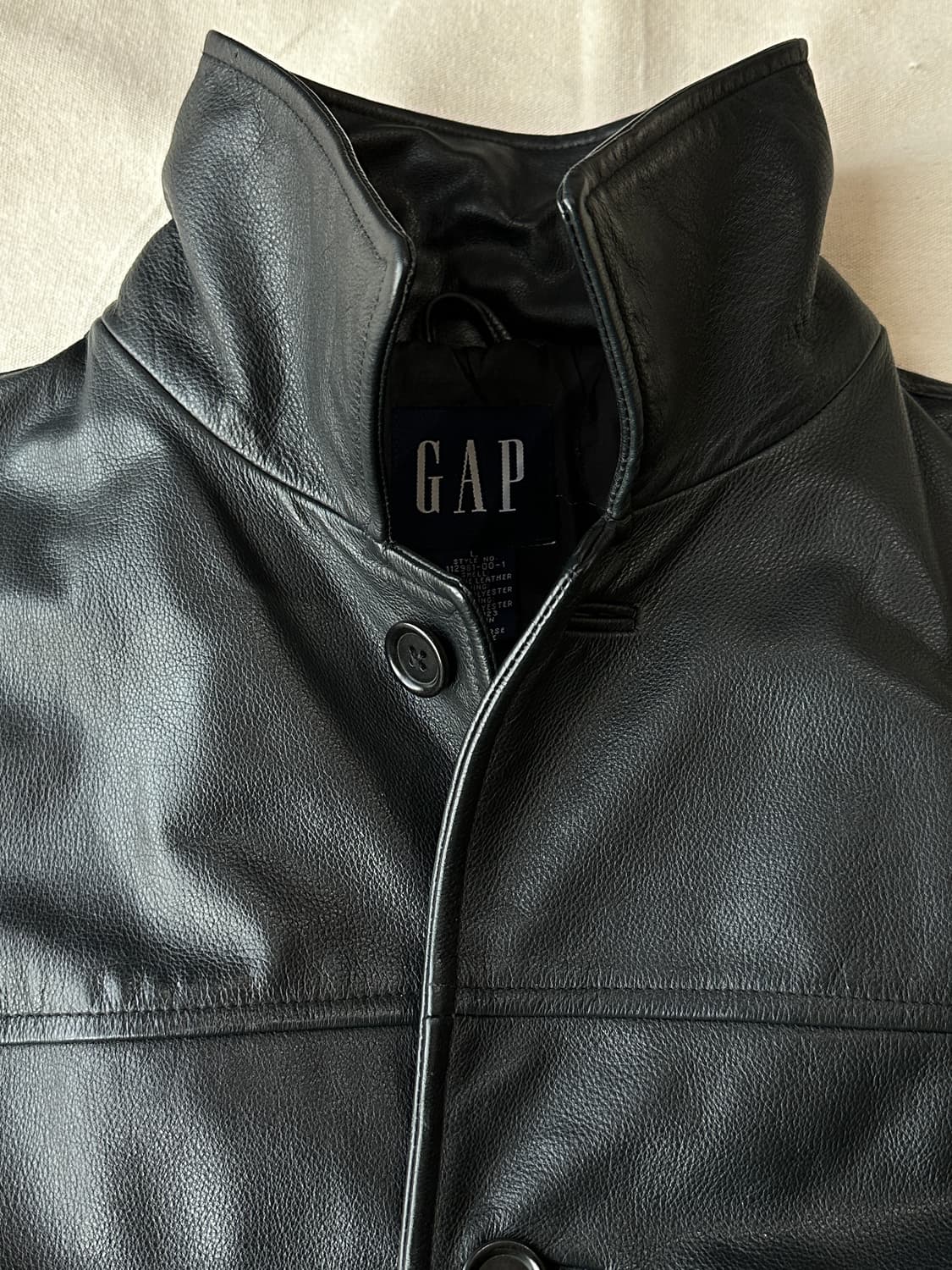 올드갭 리얼레더 카코트 블랙 L 상품이미지5