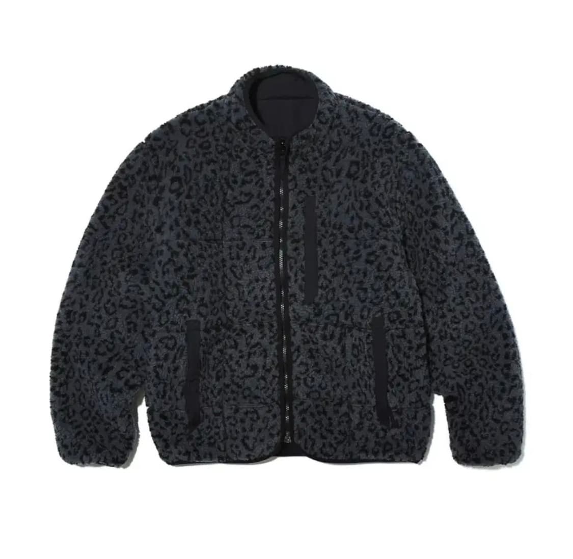 페치선데이 리버시블 레오파드 후리스 상품이미지1