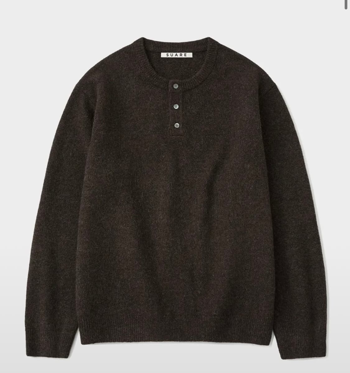 데일리 헨리넥 니트 - 브라운 상품이미지1