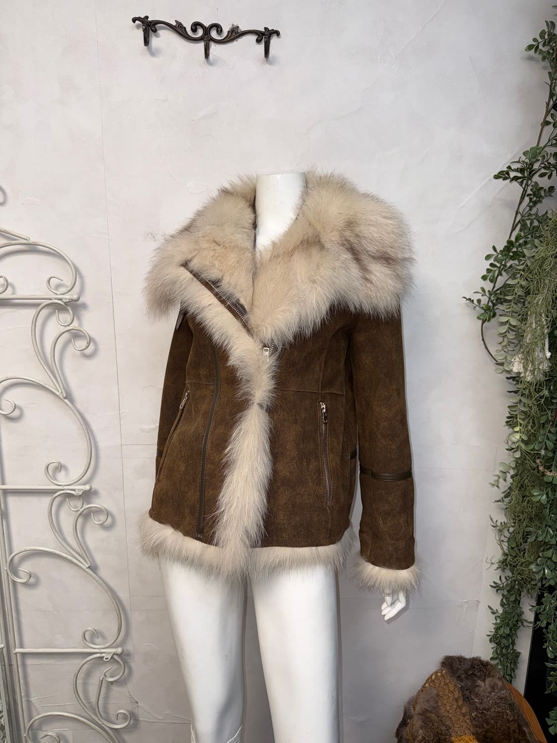 Sisley brown fox fur double buckle 무스탕 상품이미지6