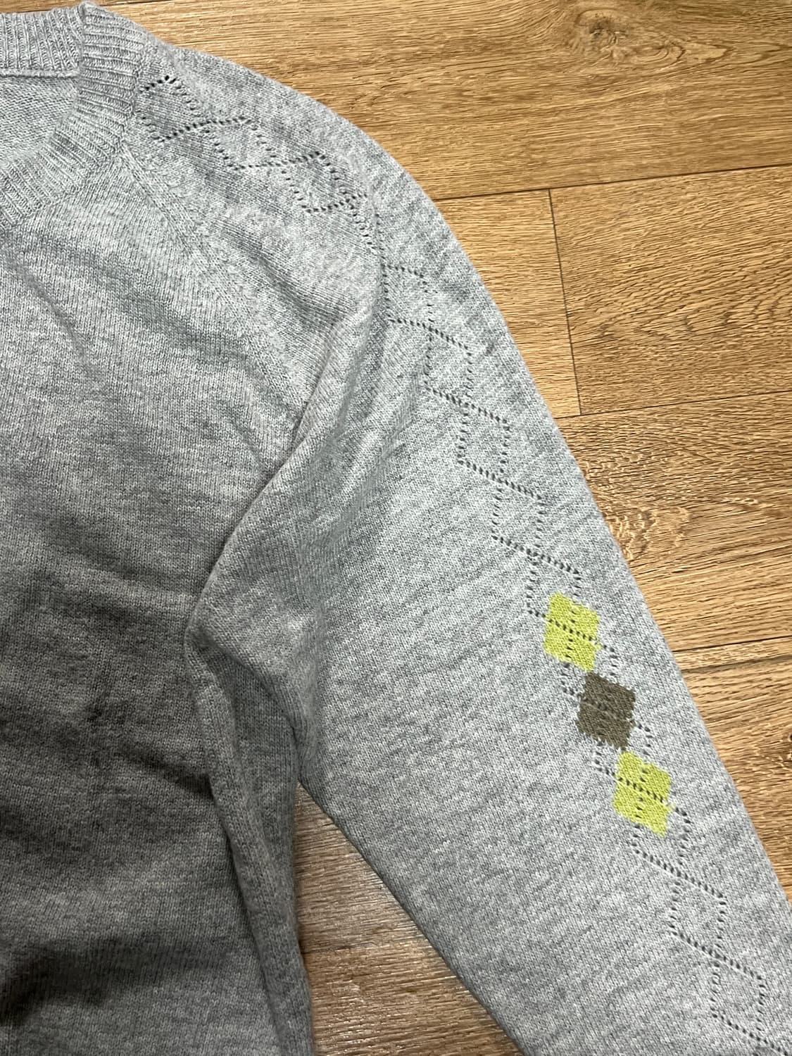 해칭룸 아가일 니트 3사이즈 판매 상품이미지2