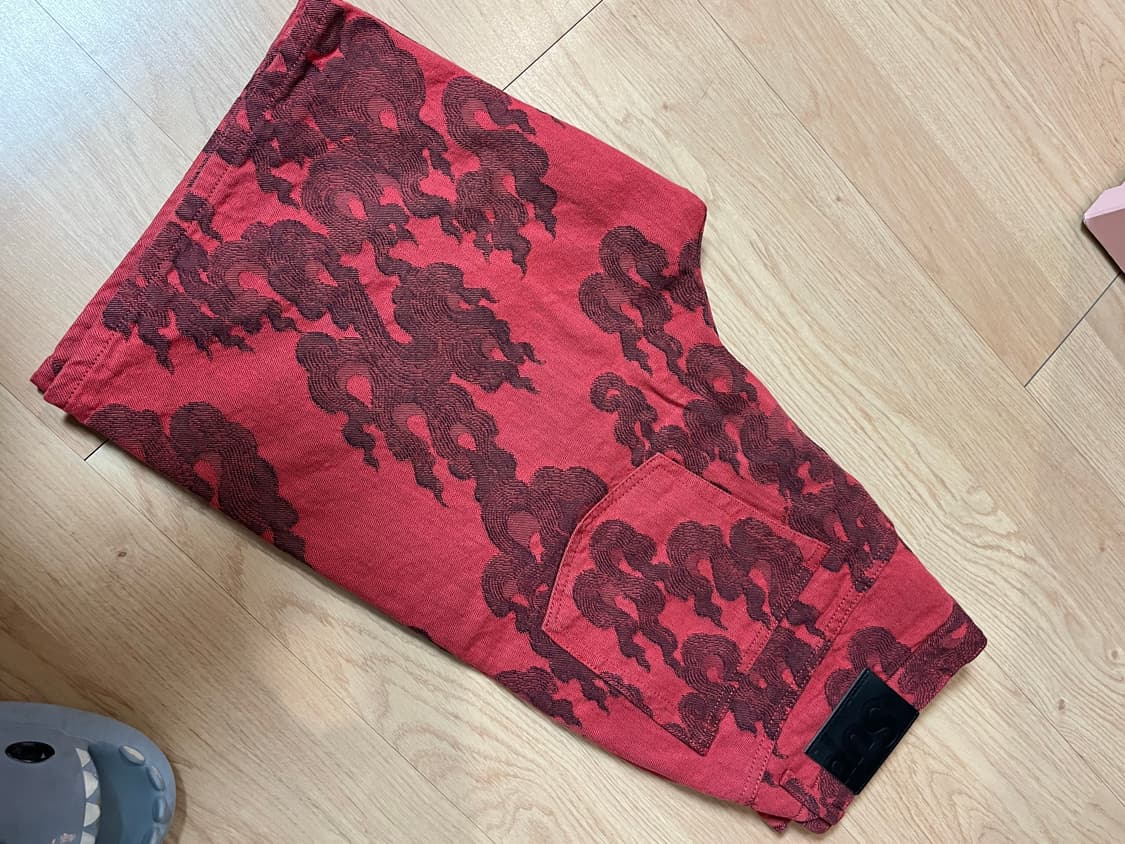 Supreme flames jacquard red 상품이미지1