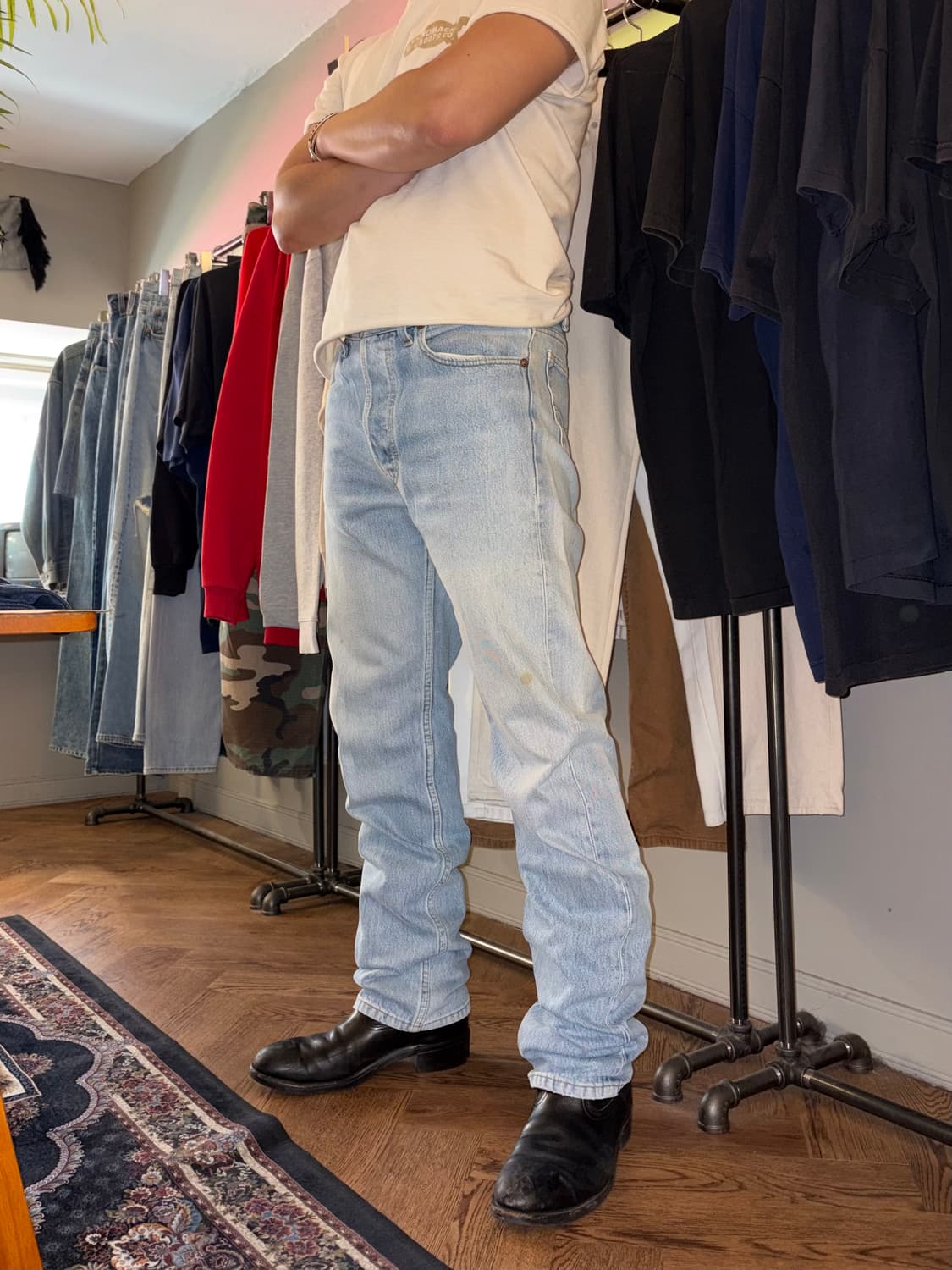 90’s Levi’s 501 USA denim hard washed 상품이미지2