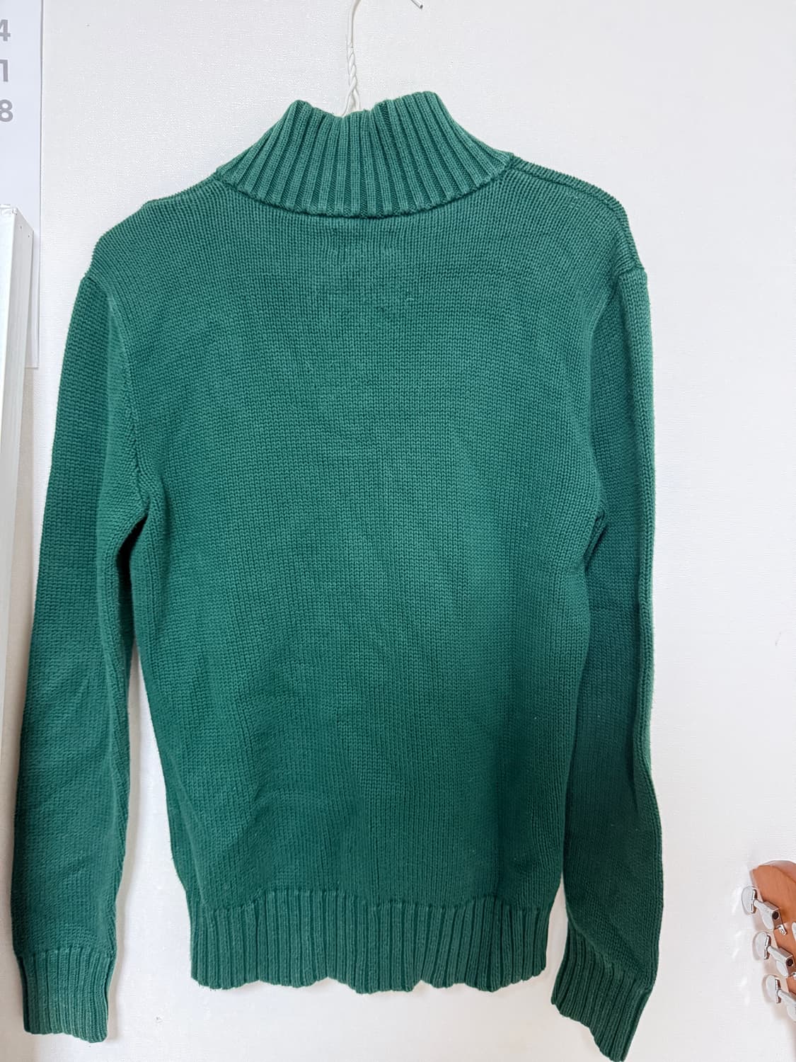 폴로 반지업 니트 초록  상품이미지3