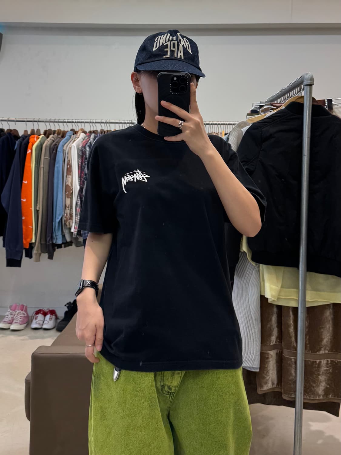 스투시 다이스 피그먼트 다이드 티셔츠 상품이미지7