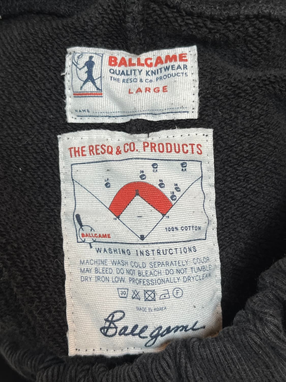 The Resq 밴딩 조거 스웨트 팬츠 블랙 S 상품이미지4