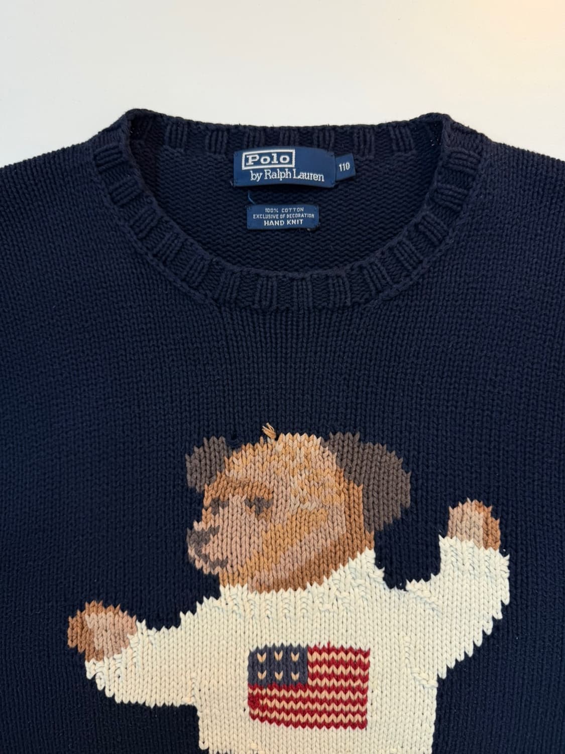 90s 폴로 랄프로렌 OG 싯 다운 베어 니트  상품이미지4