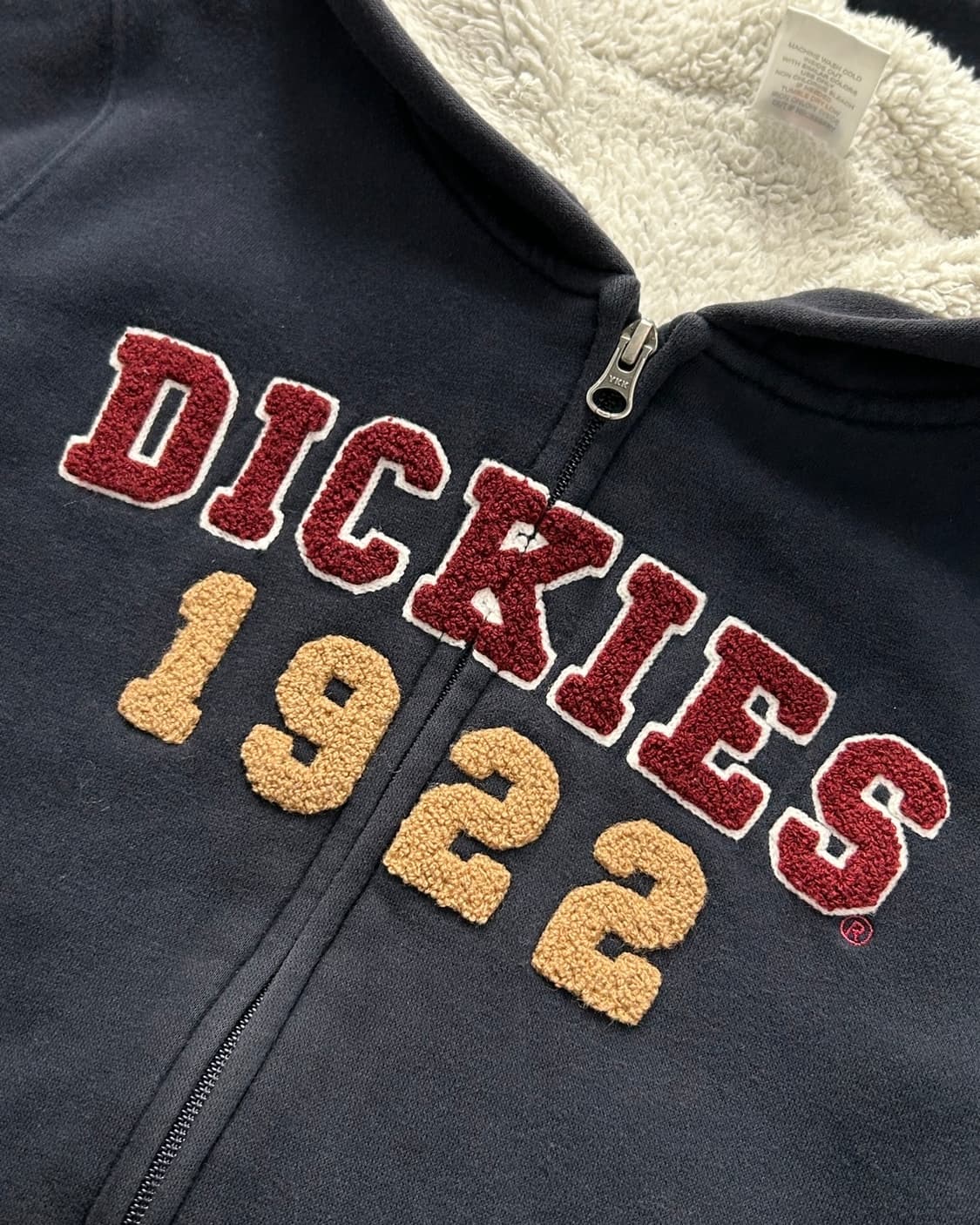 디키즈 1922 스펠로고 쉐르파 후드집업 상품이미지3