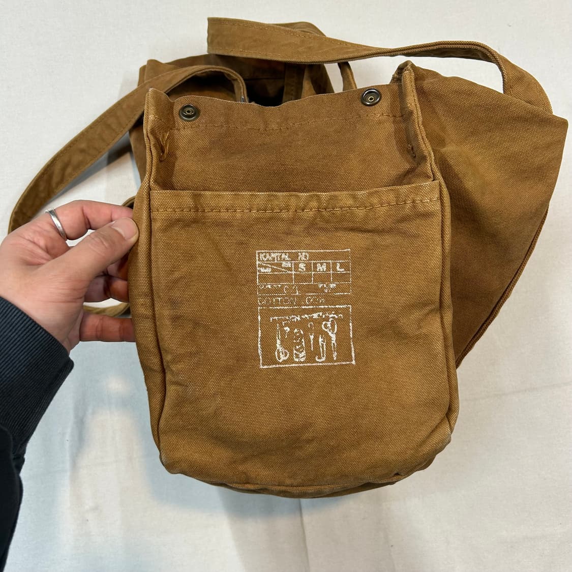 Kapital 캐피탈 더플 헤비 캔버스 토트백 숄더백 상품이미지3