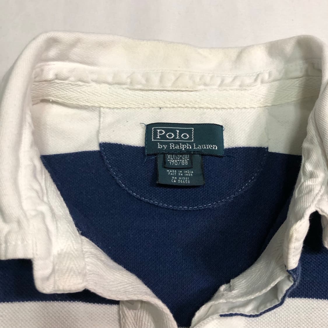 폴로 랄프로렌 스몰로고 스트라이프 럭비 카라티 상품이미지3