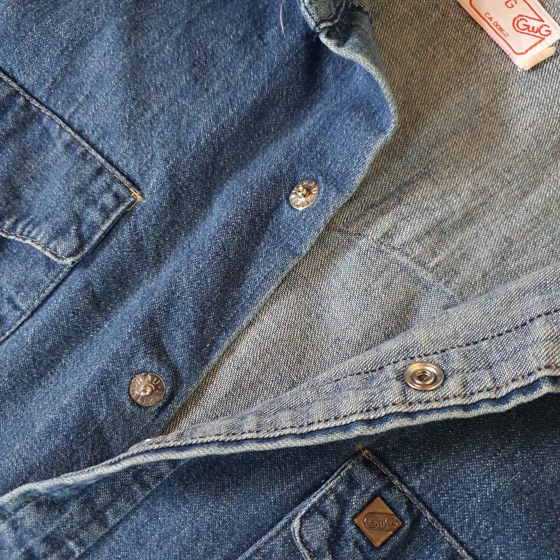 70s미국 수입 데님  웨스턴 셔츠  no.51 상품이미지6