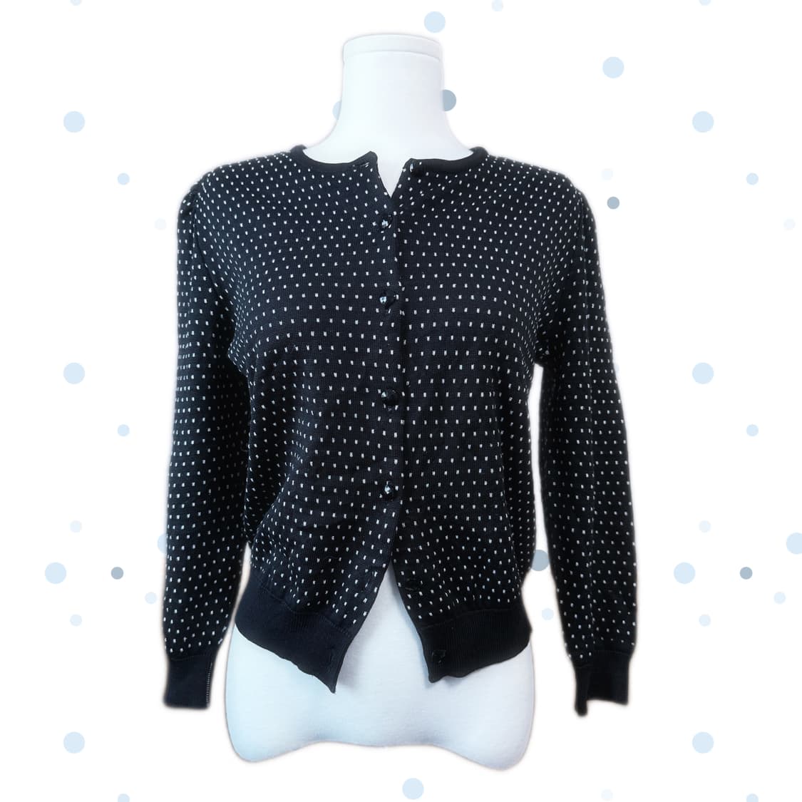 Vareuse 모리걸 하구미 스즈코 도트 가디건 ≽^•⩊•^≼ 상품이미지3