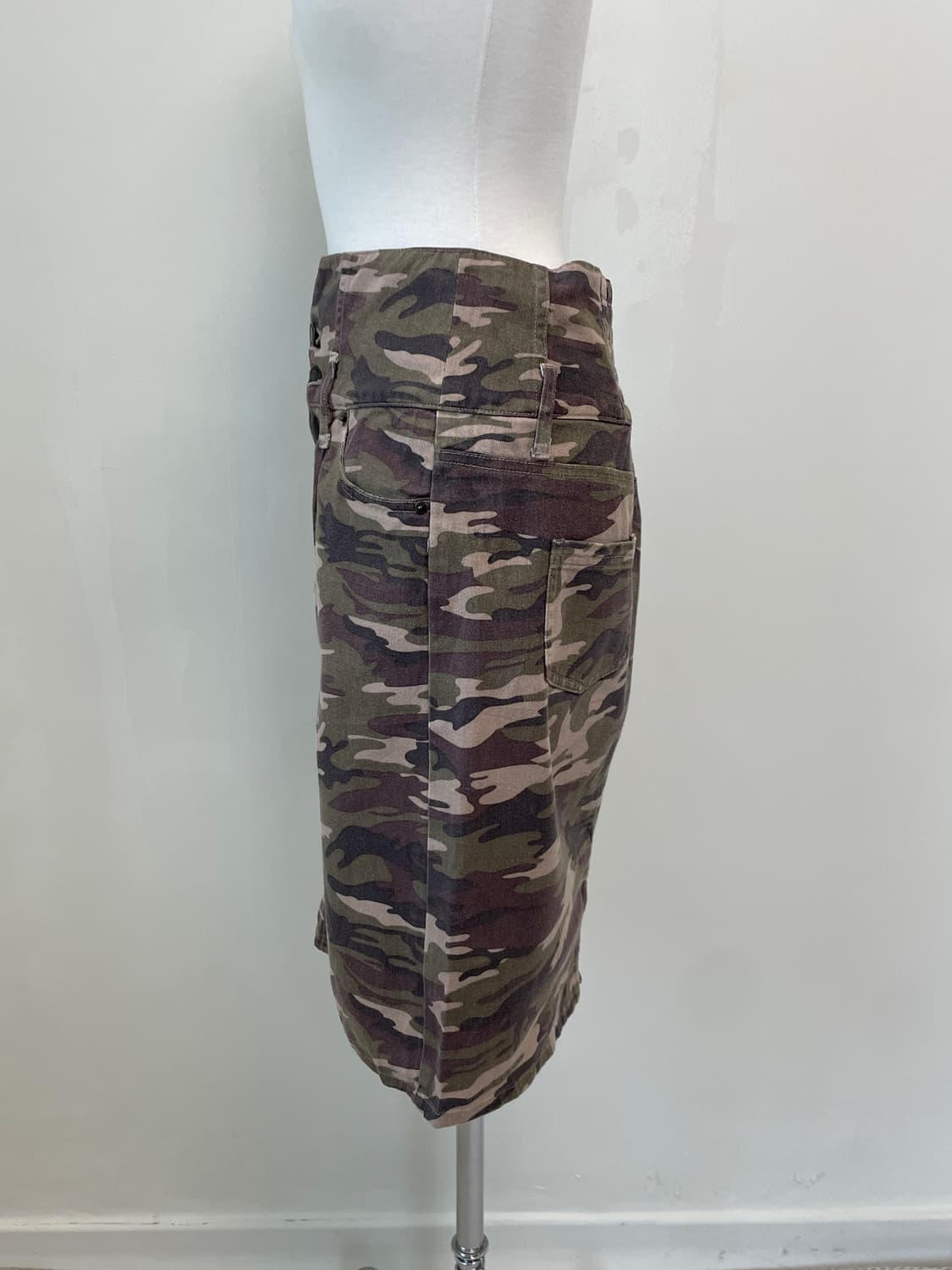 빈티지 밀리터리 카모 스커트 J03908 상품이미지3
