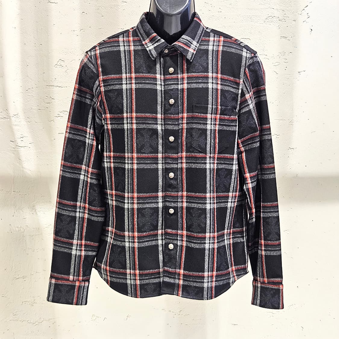 [M] 미사용 크롬하츠 캐시미어 플란넬 셔츠자켓 B1213C165 상품이미지1