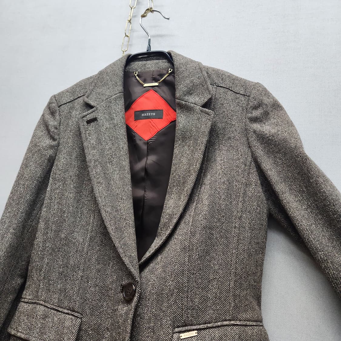 헤지스 헤링본 패턴 블레이저 S 상품이미지3