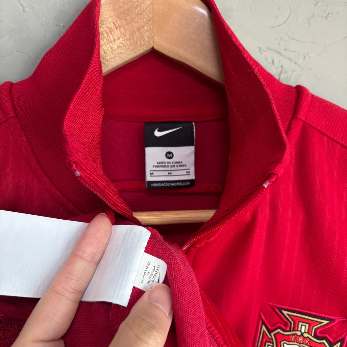 나이키 포루투칼 국대 져지 트랙탑 빨강 상품이미지3