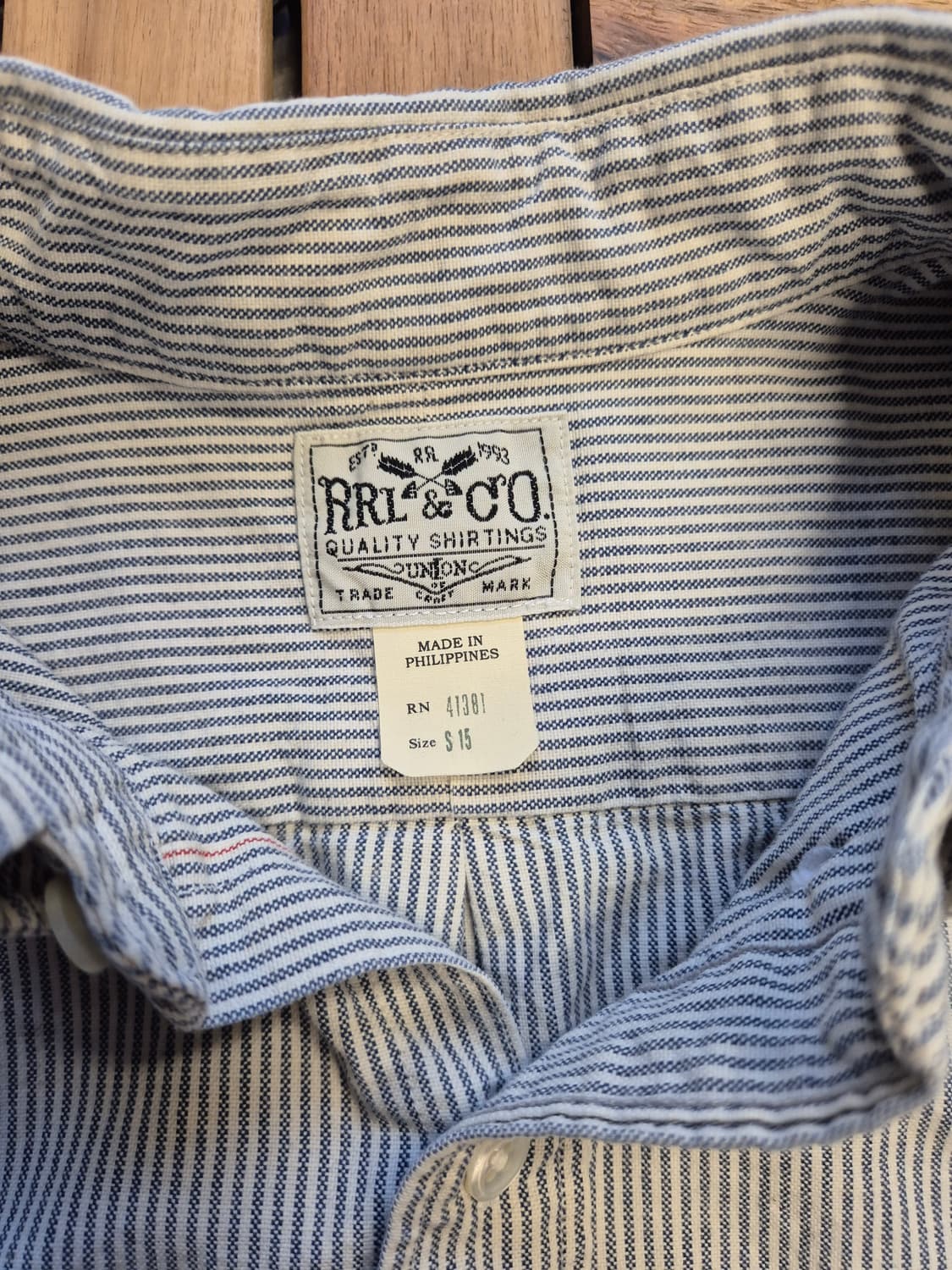 RRL 더블알엘 셀비지 코튼 버튼다운 셔츠 상품이미지2