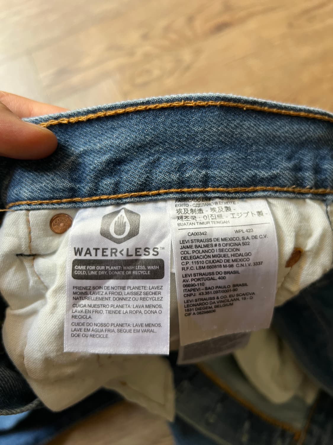 [36]리바이스 501 빈티지 워싱 미디엄블루 데님 팬츠 상품이미지7