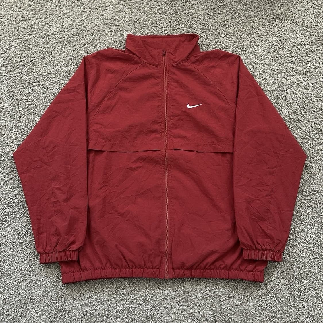 [L] 나이키 빈티지 올드스쿨 바람막이 레드 상품이미지1