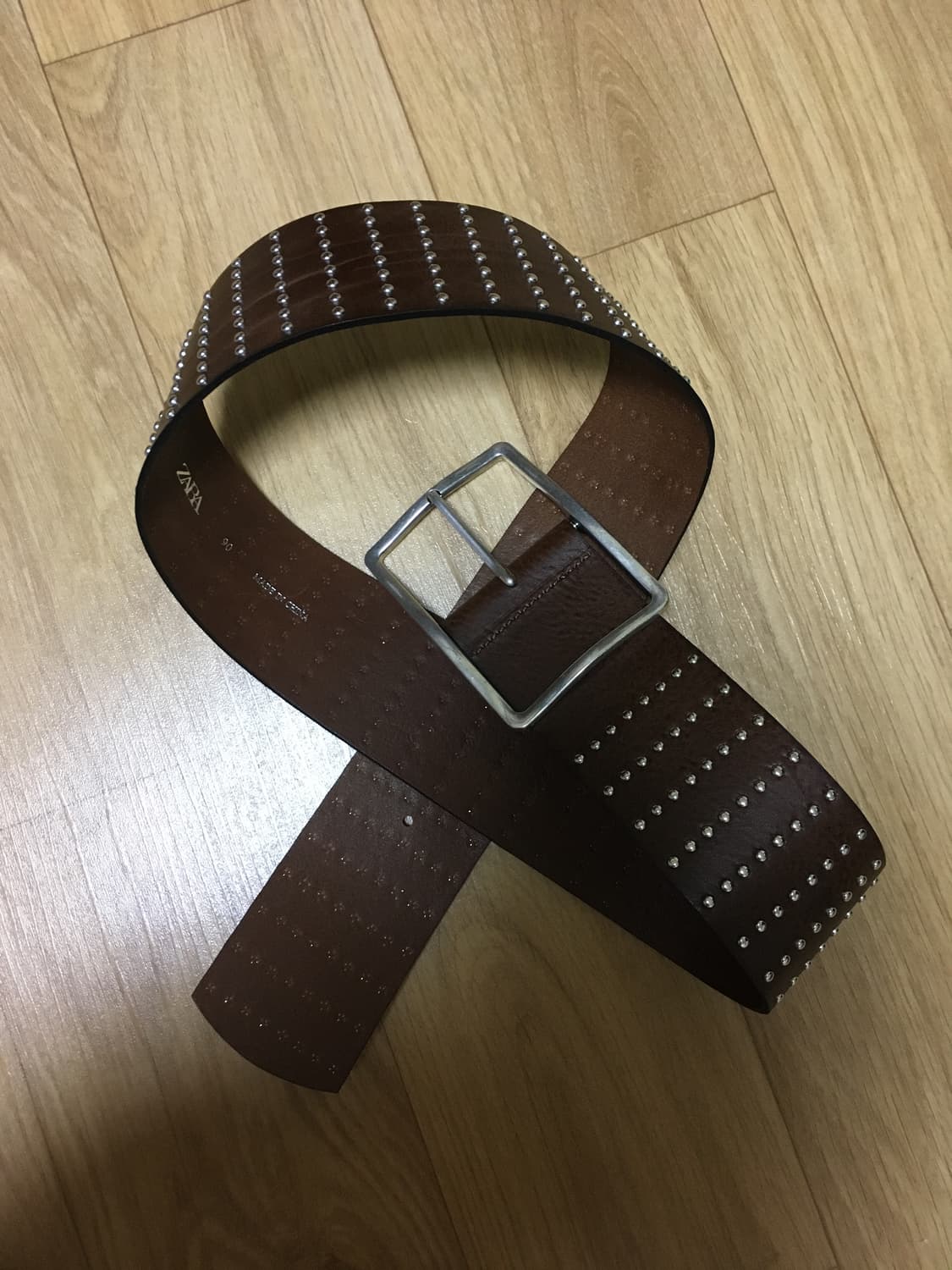자라 멀티 스터드 레더 벨트 90 상품이미지3