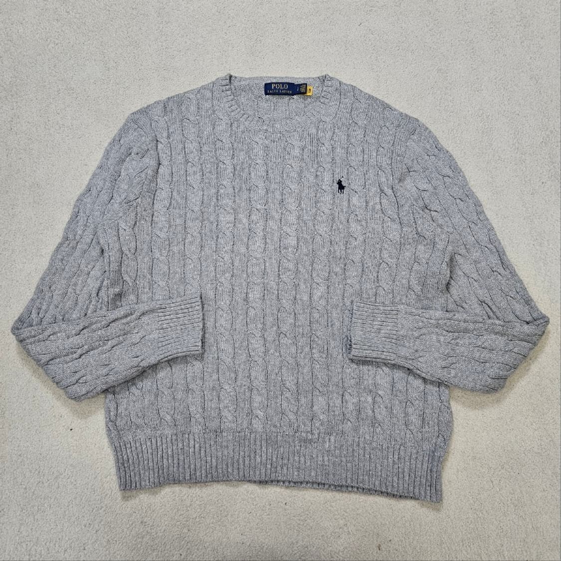 폴로 랄프 로렌 신형 QR 케이블 니트 L 상품이미지4