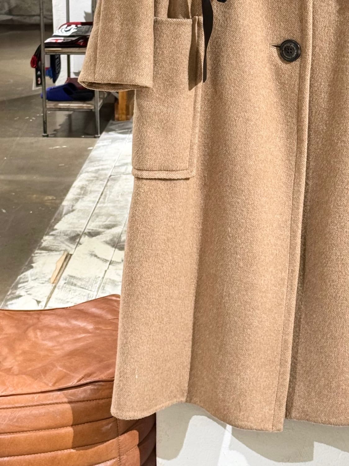 비비안웨스트우드 앵글로매니아 베이지 스트링 울 롱 코트 상품이미지5