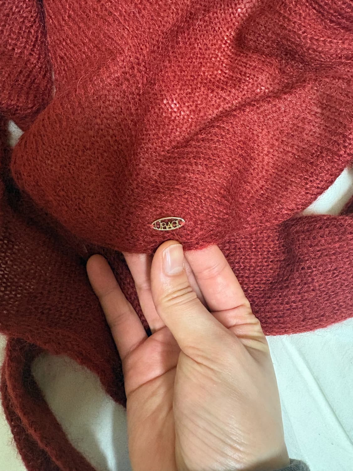 유라고 모헤어 니트 스카프 상품이미지4