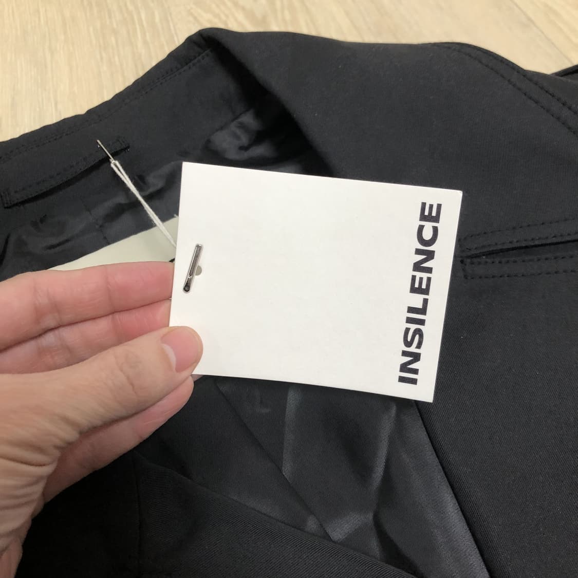 (L) 새상품 인사일런스 INSILENCE 오버사이즈 트렌치 코트 블랙 상품이미지2