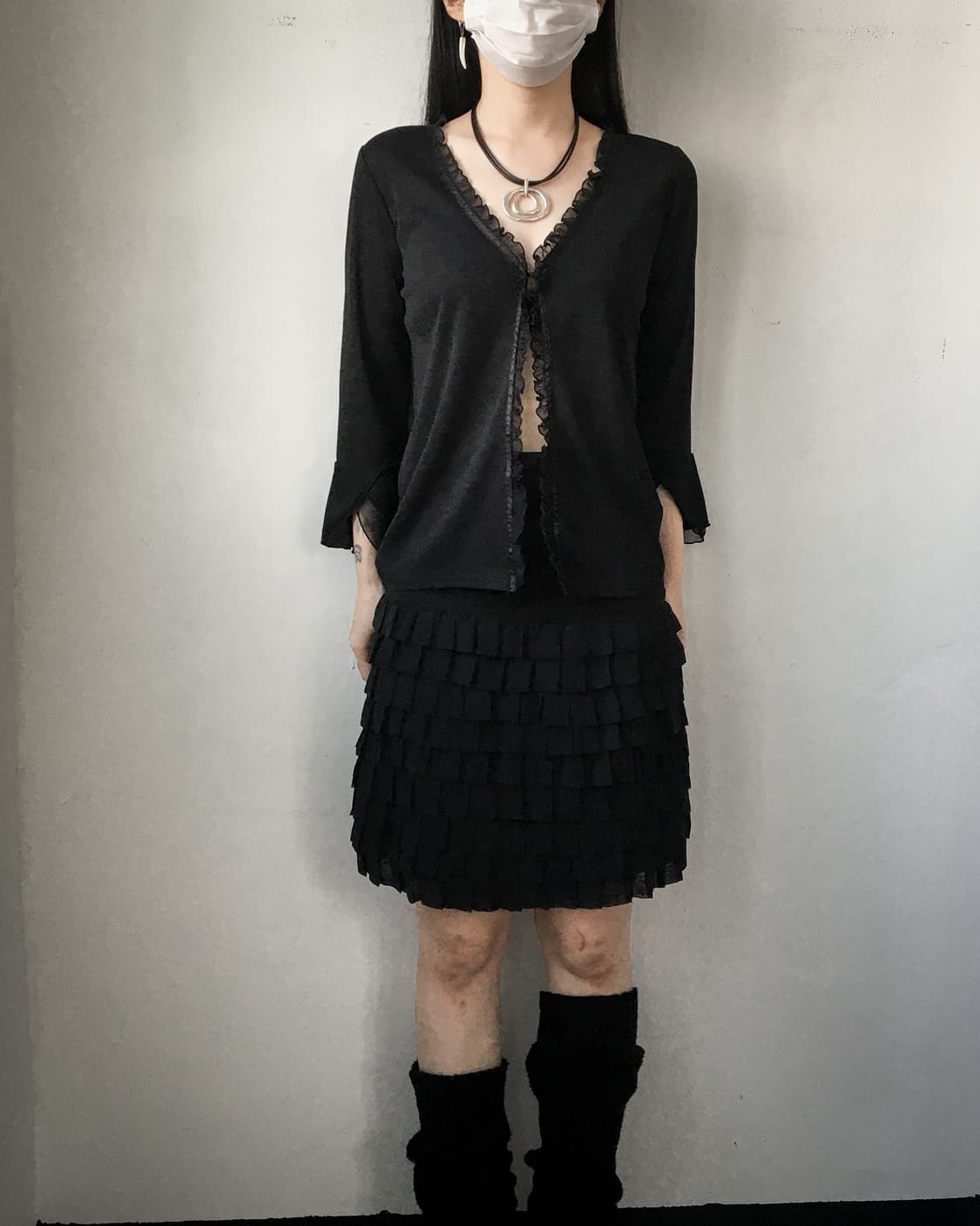 Frill point cardigan 상품이미지5