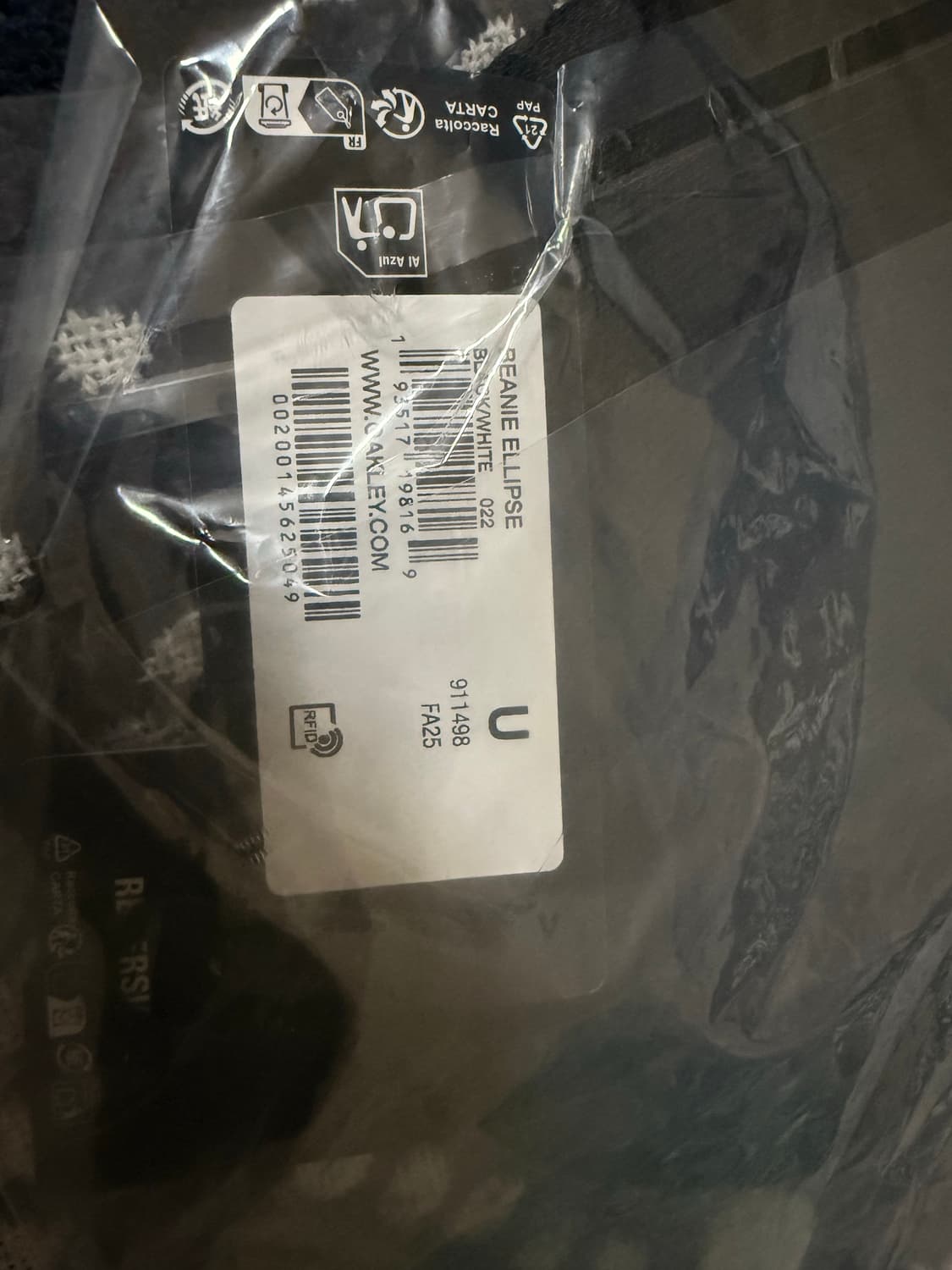 오클리 비니 ELLIPSE 블랙/화이트 상품이미지2