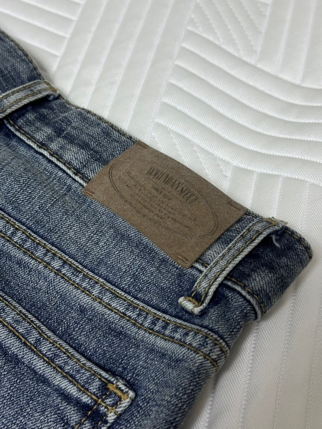 보헤미안서울 하이웨스트 스트레이트진 블루 S 상품이미지3