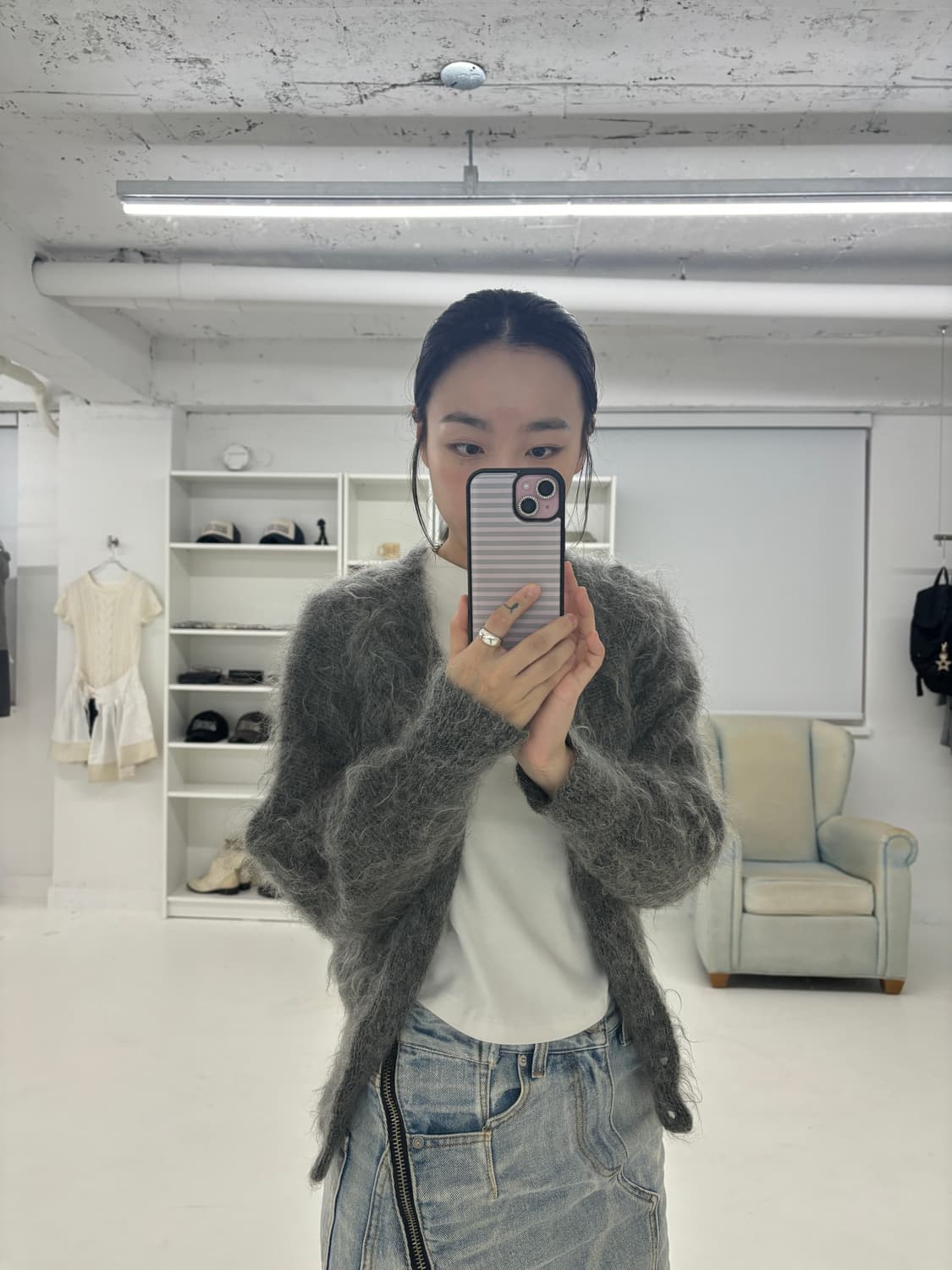 Mohair cardigan 상품이미지4