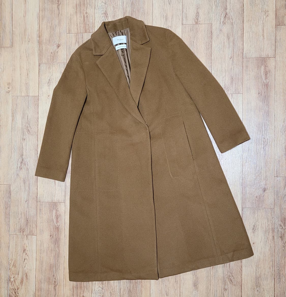 더아이잗(THE IZZAT) 울 캐시미어 플레어코트 55-66 새상품 상품이미지4