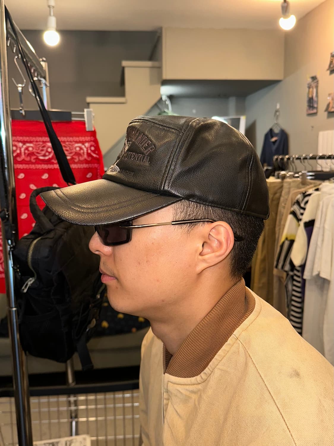 90’s Tactical Bike leather trucket cap 상품이미지4